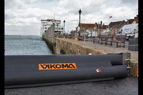 Vikoma’s Flood Barrier at Yarmouth Harbour, UK